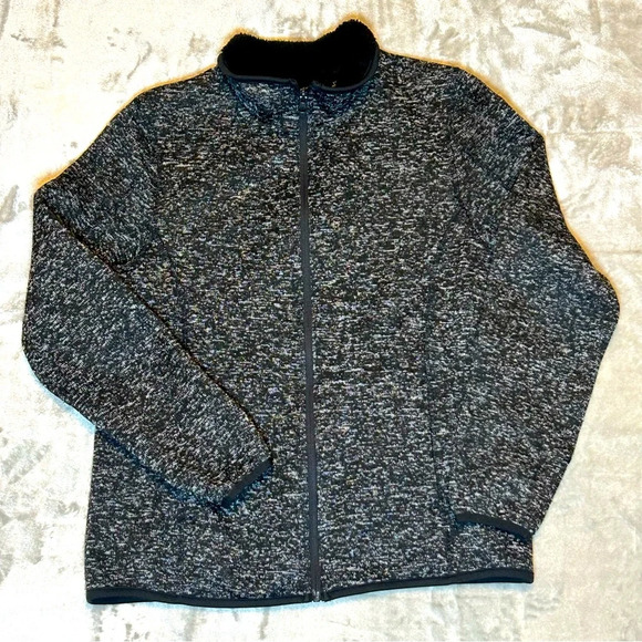 Swiss Tech Y2K Women’s Active Jacket Zipper L Black Grey 12/14 Graystone - Picture 1 of 10